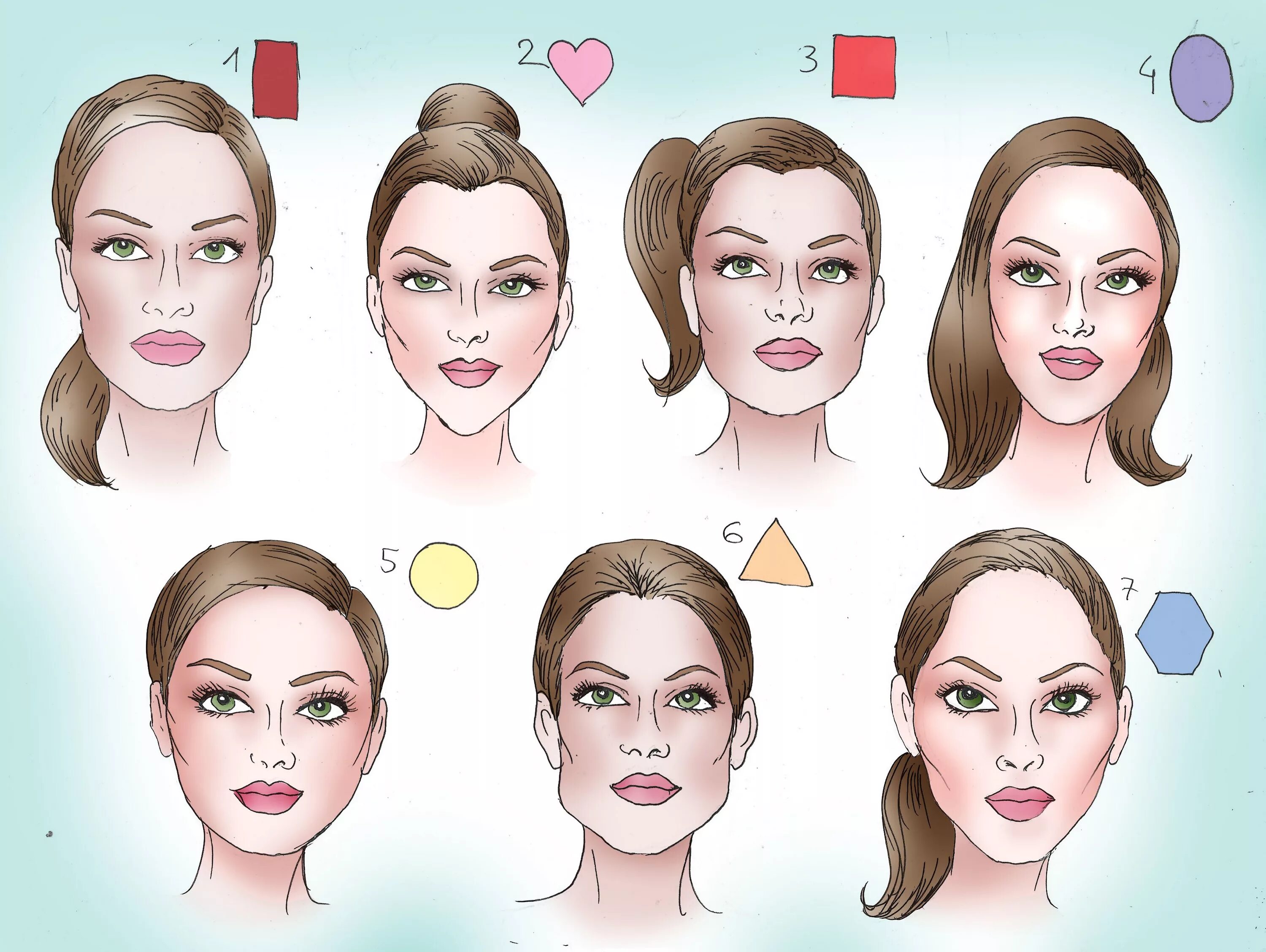 Овал лица фото 3 Ways to Determine Your Face Shape - wikiHow Forme de visage, Visage rectangula