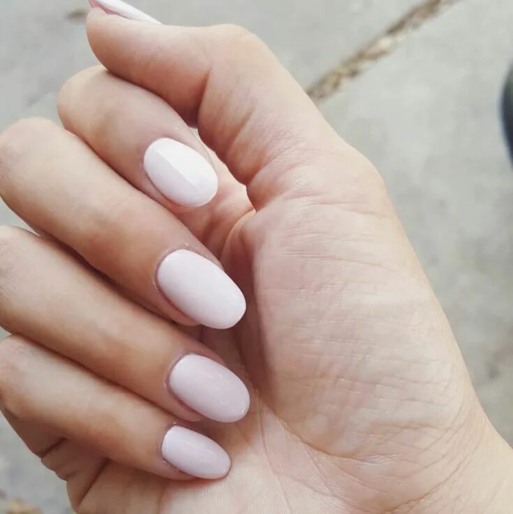 Овал на коротких ногтях фото nägel-formen-oval-rosa-hell-nagellack-nageldesign Oval nails, Oval nails designs