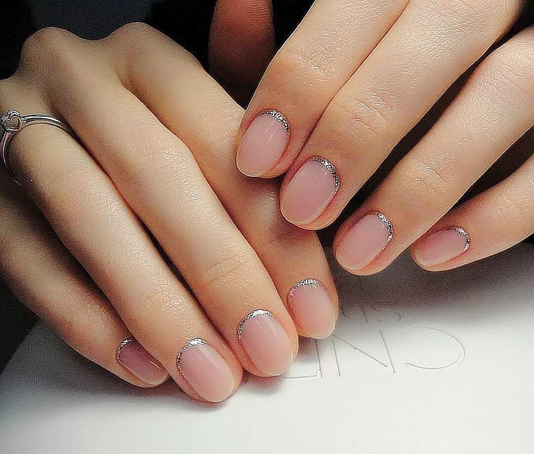 Овал на коротких ногтях фото short nail designs - Yahoo Image Search Results Different nail shapes, Short nai