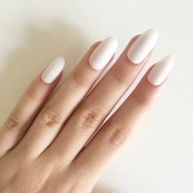 Овальная форма ногтей фото средние Image result for nails oval modern Oval acrylic nails, White coffin nails, Paint