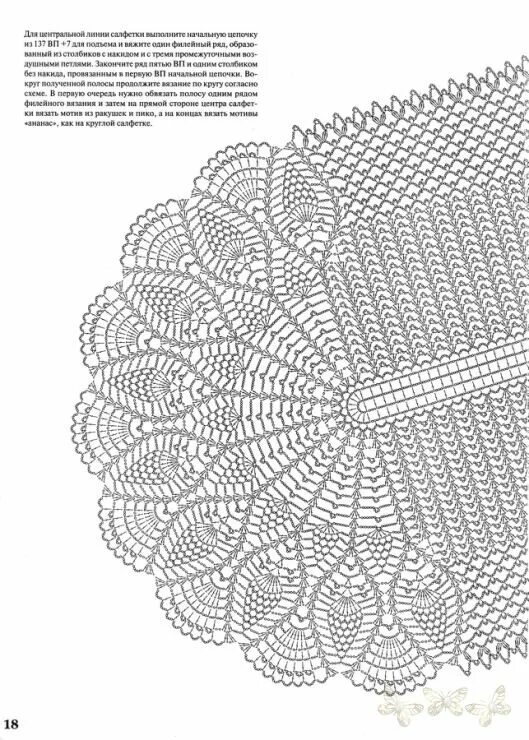 Овальная скатерть крючком со схемами � � � � #18 - � � � � � 1-2.11 - igoda Crochet tablecloth pattern, Lace placemat