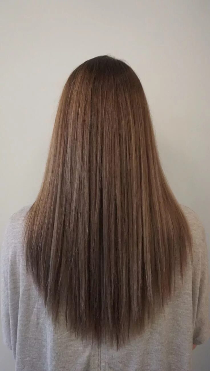 Овальная стрижка на длинные @mazotcu1 Angled hair, V cut hair, Long hair v cut