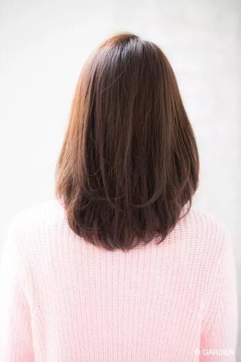 Овальная стрижка на средние волосы сзади Pin en Cabello y belleza