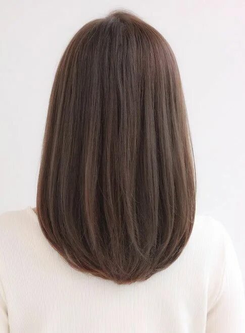 Овальная стрижка на средние волосы сзади Pin on красота Medium hair styles, Long layered hair, Thin hair haircuts
