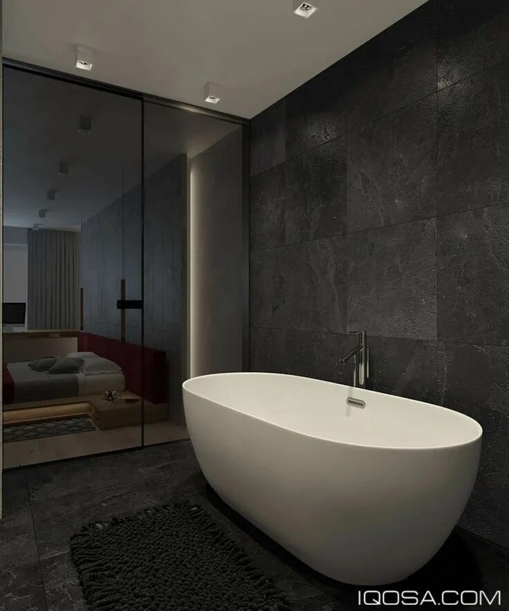 Овальная ванная в интерьере An Approachable Take On Luxury Apartment Design Luxury apartments interior, Deco