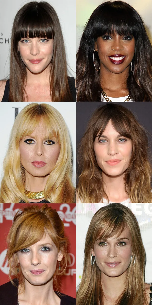 Овальное лицо какая челка подойдет фото The Best (and Worst) Bangs for Long Face Shapes Oblong face hairstyles, Long fac