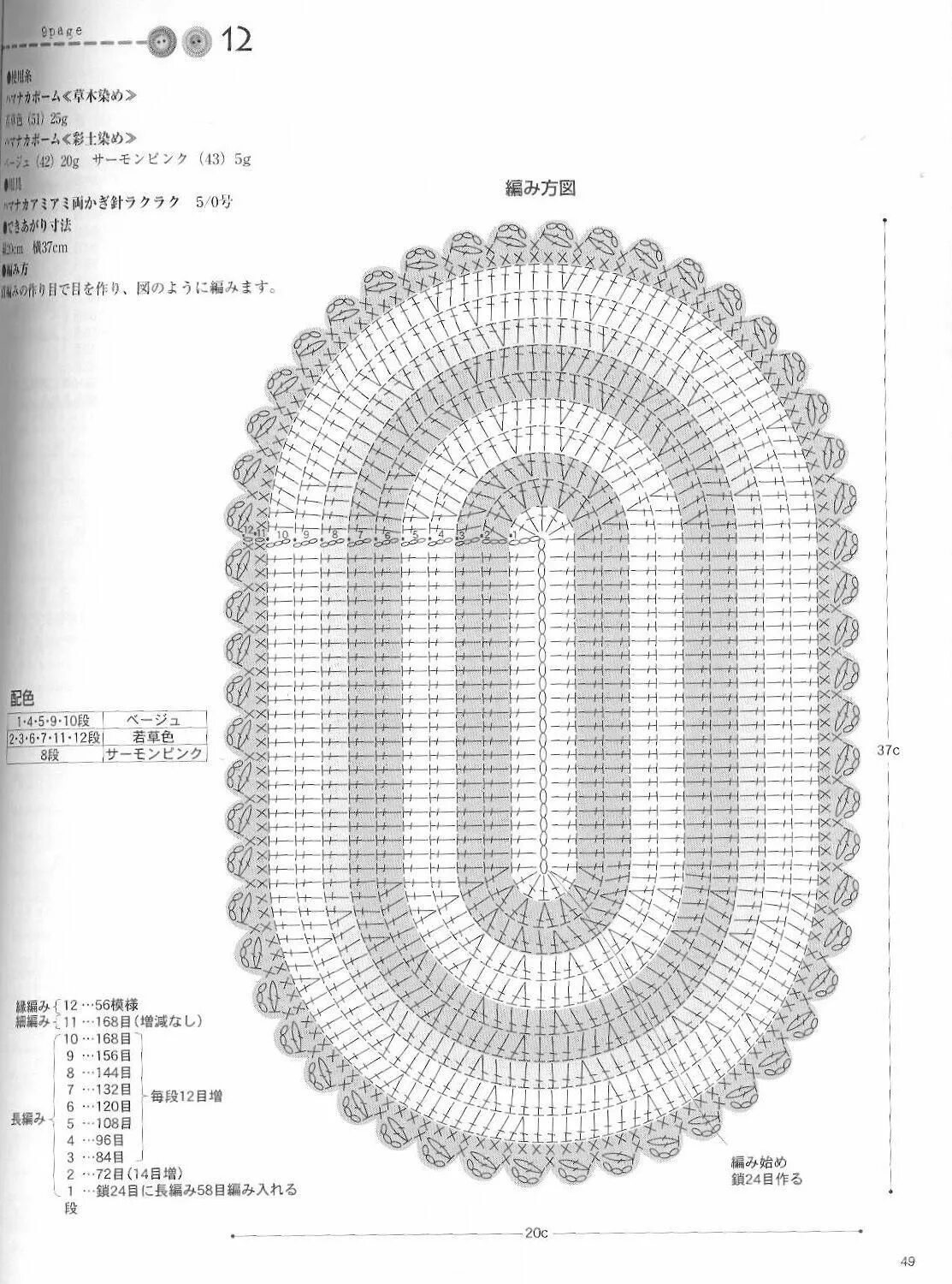 Овальный коврик крючком схема ISSUU - Crochet de vlinderieke Связанные крючком коврики, Ковры узоры, Вязаная к