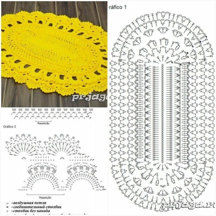 Овальный коврик крючком схема How to Crochet a Puff Flower Ковры узоры, Связанные крючком коврики, Вязаный крю
