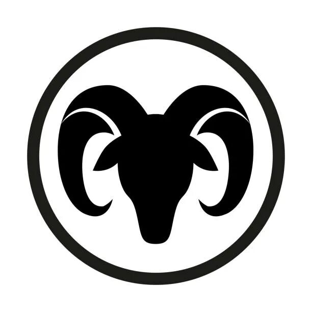 Овен знак символ как выглядит Более 1 800 работ на тему "Abstract Goat Head": стоковые иллюстрации, векторная 