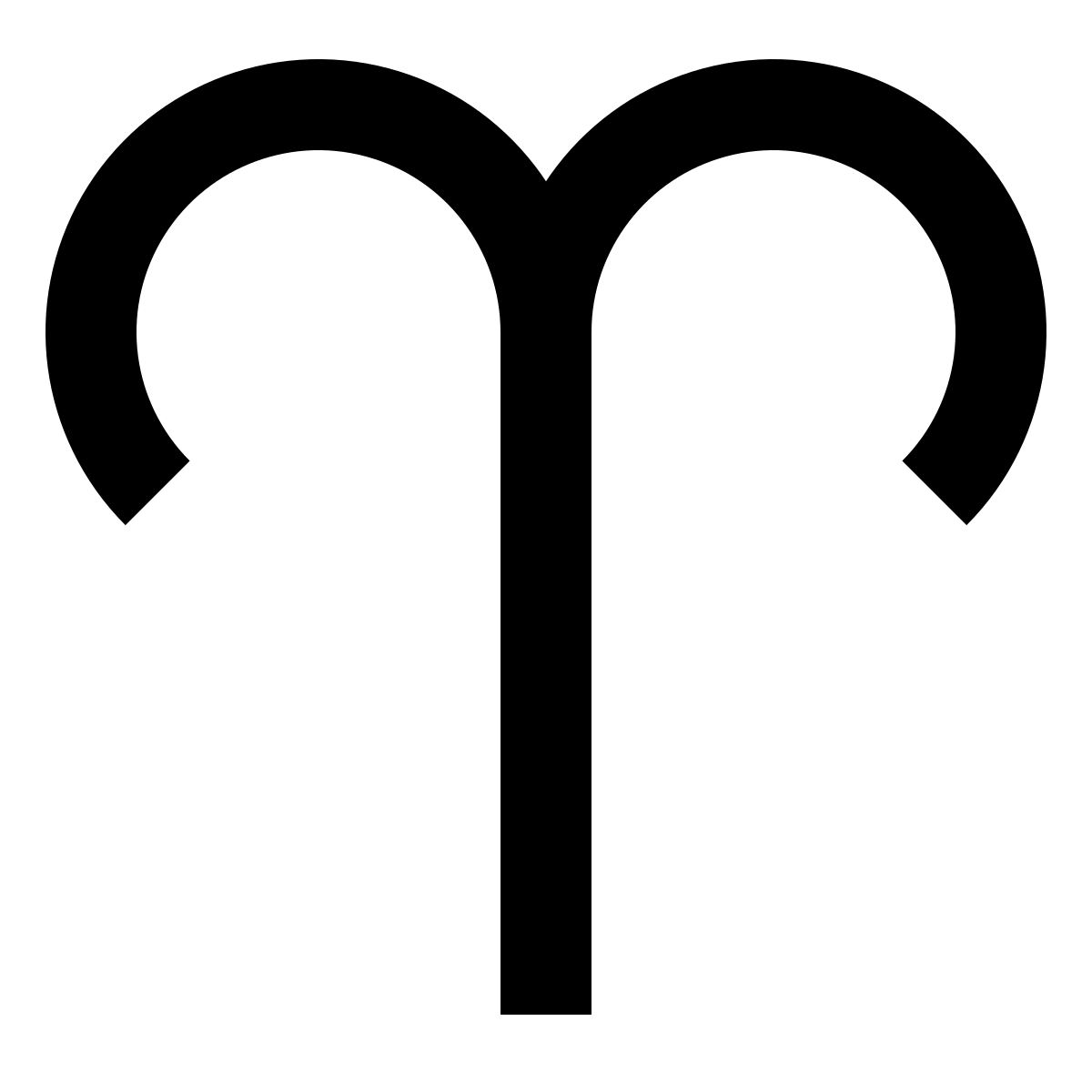 Овен знак символ как выглядит File:Aries symbol (bold).svg - Wikipedia
