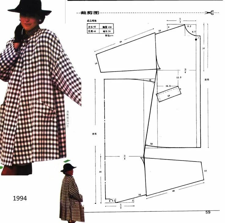 Оверсайз выкройки Pin on Sewing in 2024 Fashion sewing, Dress sewing patterns, Sewing coat
