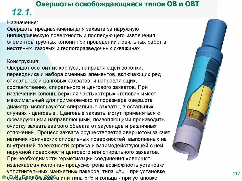 Овершот ловильный инструмент фото Технологический риск в бурении - презентация онлайн