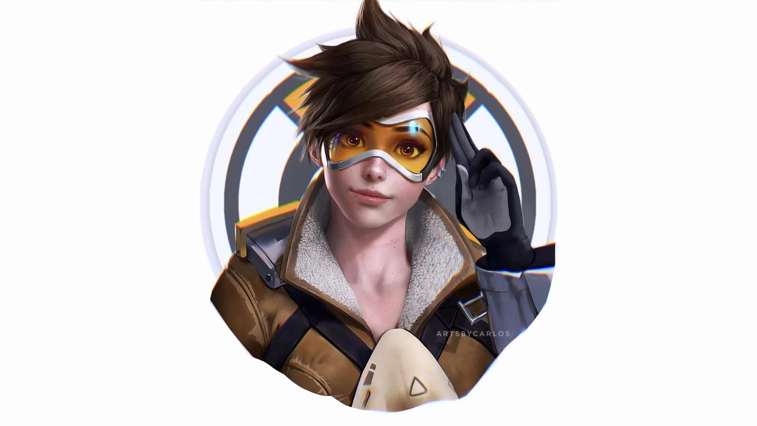Овервотч 2 бесконечное подключение Wallpaper : Tracer Overwatch, white background, simple background 2589x1456 - Xo