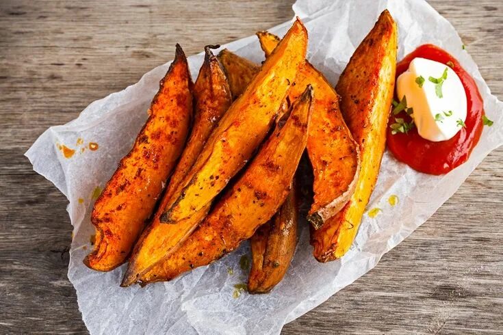 Овощ батат рецепты приготовления с фото Tailgate Recipes: Low Carb The Palm South Beach Diet Blog Sweet potato fries bak