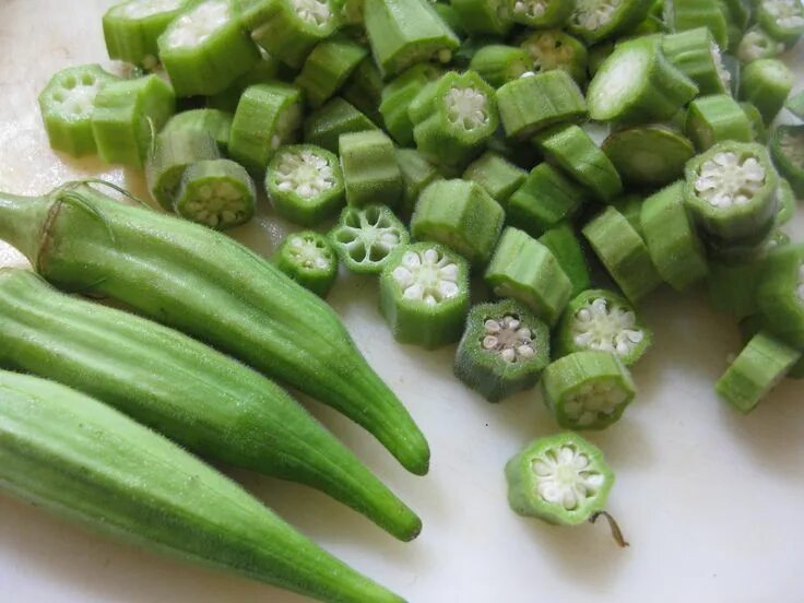 Овощ окра что это такое фото "Receta Sopa de Okra" "Pollo" "Verduras" "Recetas de Sopa" Okra, Recetas de okra