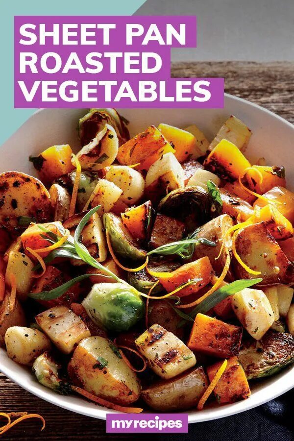 Овощи блюдо фото Orange-Tarragon Sheet Pan Roasted Vegetables Recipe Recipe Roasted vegetable rec