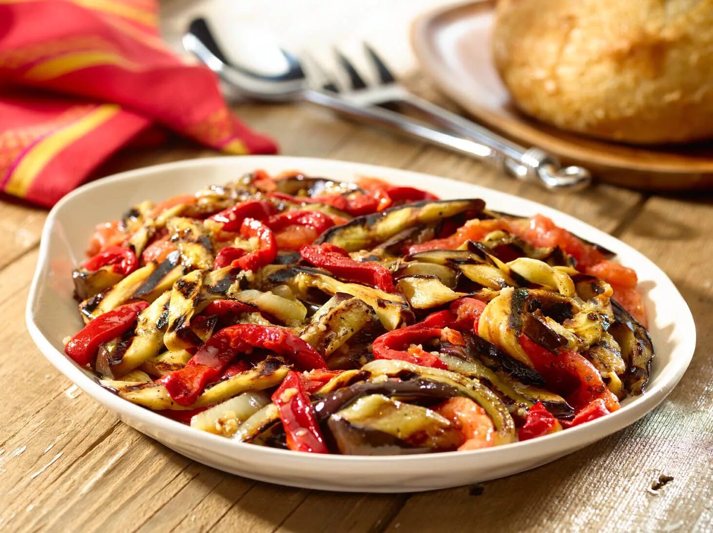 Овощи блюдо фото Escalivada - Grilled Summer Vegetables - Recipes Goya Foods