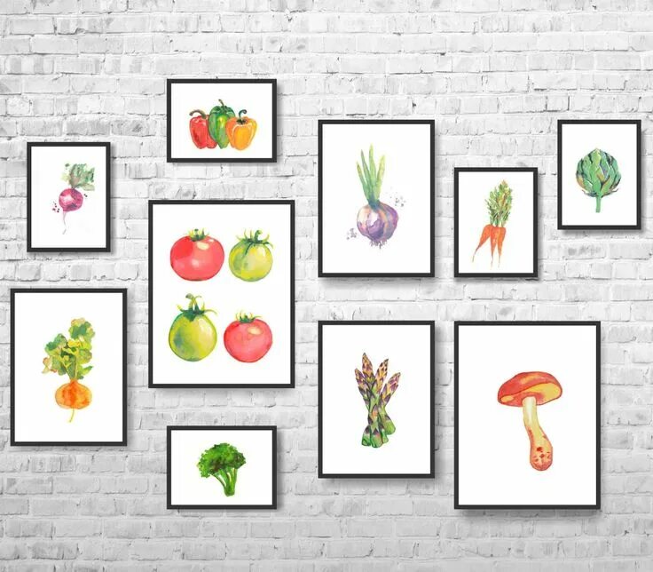 Овощи декор своими руками на кухню Kitchen Decor-Vegetables Decor-Vegetables Print-Vegetables Etsy in 2020 Kitchen 