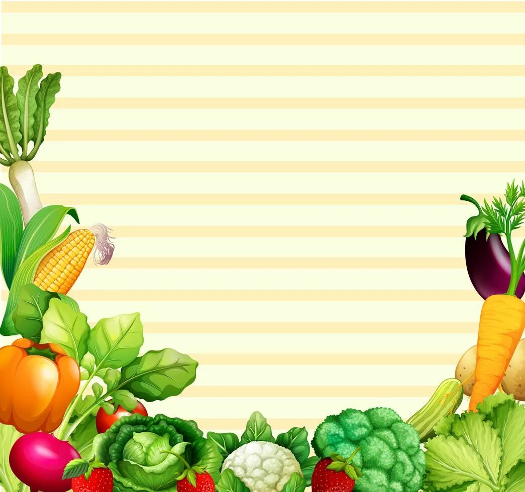 Овощи для оформления детского сада Paper design with vegetables and fruits 372583 Vector Art at Vecteezy