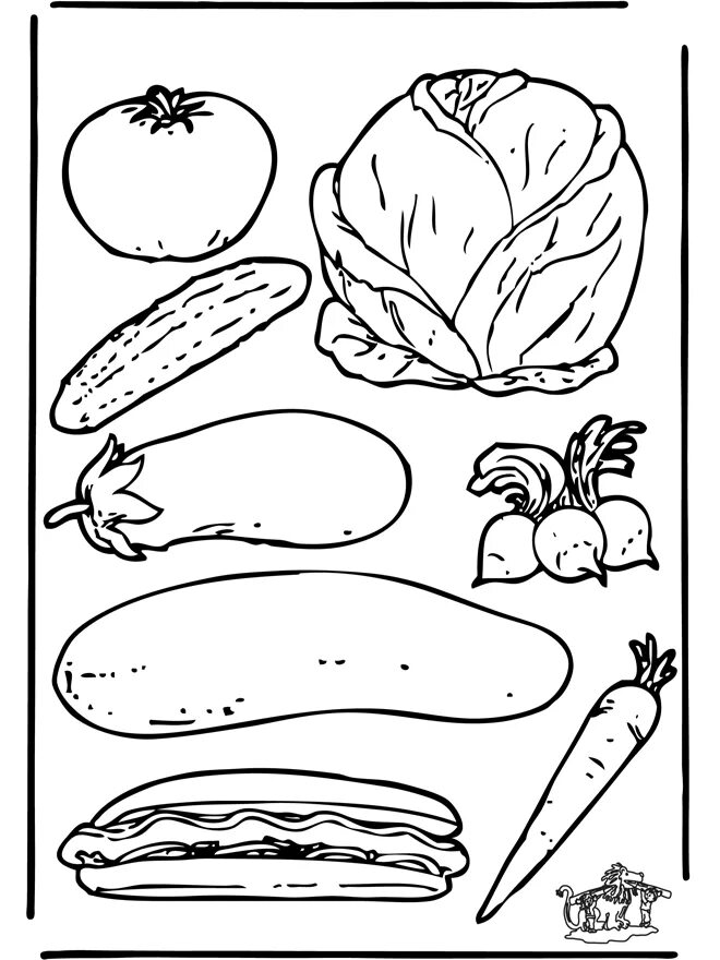 Овощи фото раскраска Páginas para colorear, Verduras dibujo, Alimentos para colorear