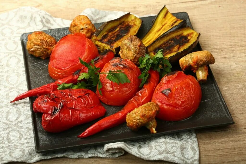 Овощи гриль на мангале фото Шашлык, food and lunch delivery, Mytischi, ulitsa Akademika Kargina, с42А - Yand