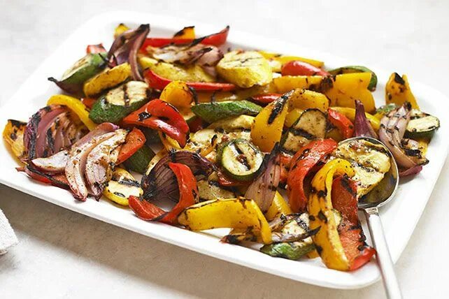 Овощи гриль в духовке рецепт с фото Grilled Dijon Mixed Vegetables Mix vegetable recipe, Grilled vegetable recipes, 