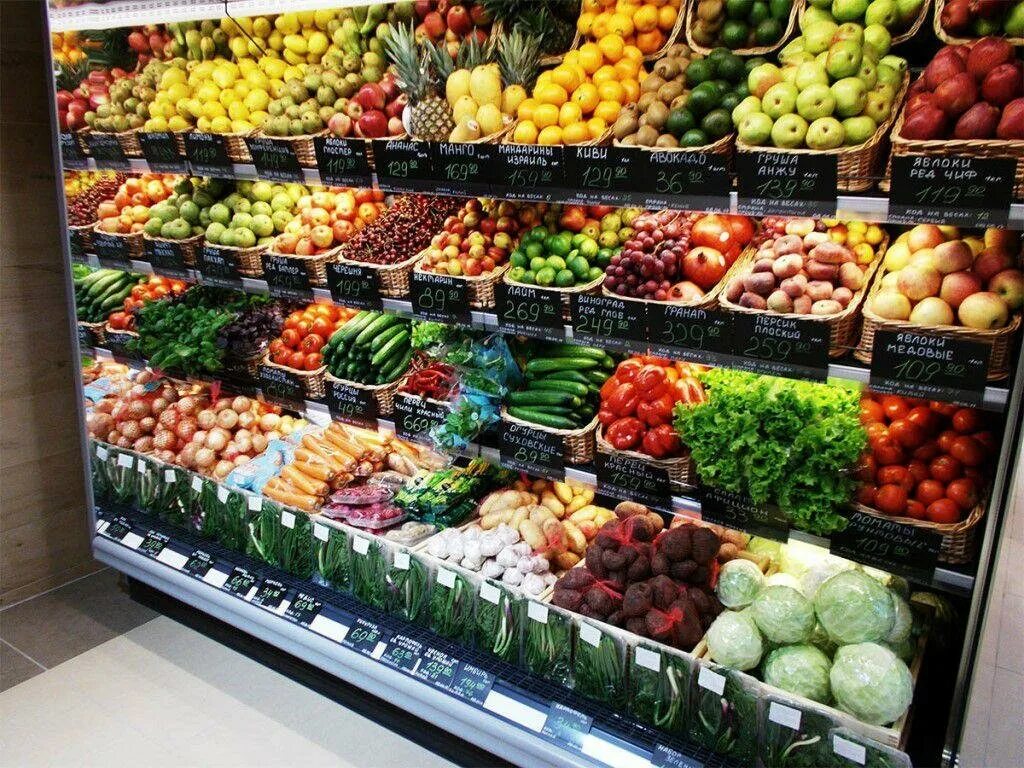 Овощи и фрукты витрина фото Мелек, магазин продуктов, ул. Высоцкого, 57, п. г. т. Советский - Яндекс Карты