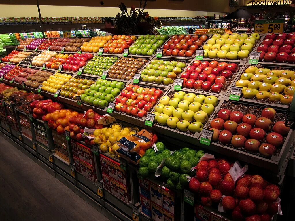 Овощи и фрукты витрина фото Fresh Eco Food, доставка продуктов, ул. Можайский Вал, 10, Москва - Яндекс Карты
