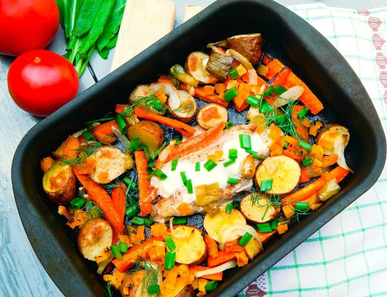 Овощи и грибы в духовке фото Тыква с морковью в духовке кусочками - 6 рецептов - 1000.menu