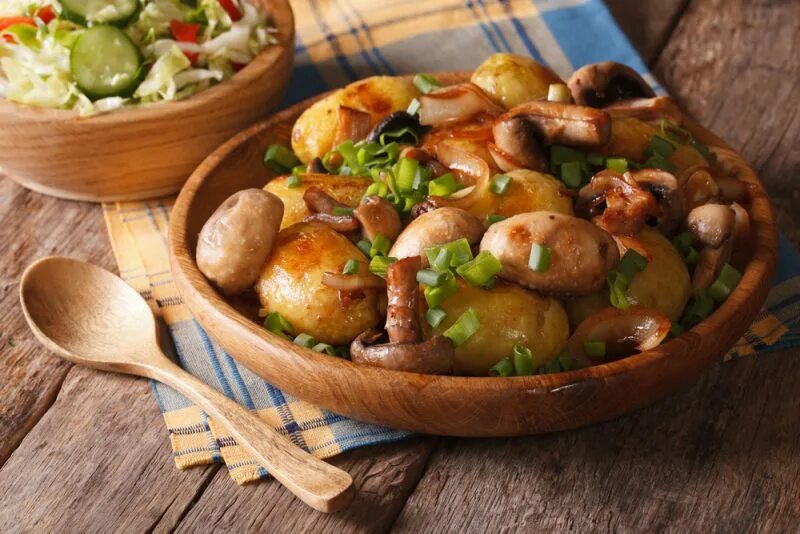 Овощи и грибы в духовке фото Картофель с грибами в духовке: рецепты от Шефмаркет