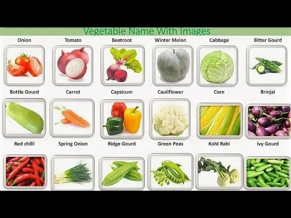 Овощи какие бывают список с фото Learn 50 Vegetables Name Hindi & English Both सब्जियों के नाम Vegetables Names -