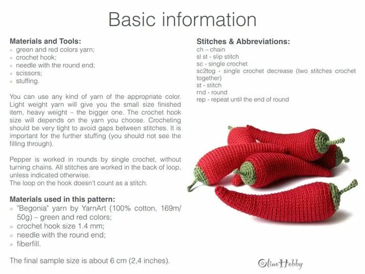 Овощи крючком схема и описание амигуруми HOT PEPPER Crochet Pattern PDF - Crochet hot pepper pattern Crochet chili pepper