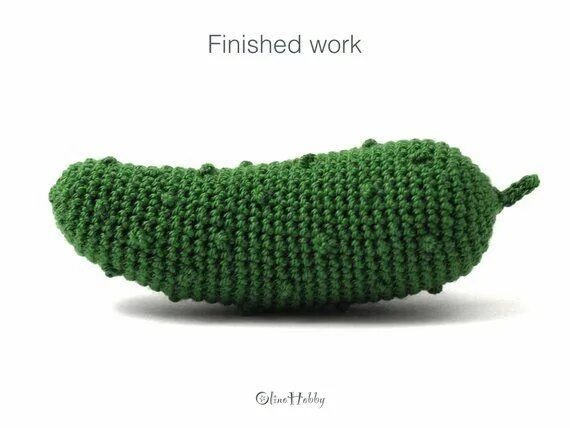 Овощи крючком схемы CUCUMBER Crochet Pattern PDF Crochet cucumber pattern - Etsy Nederland Haakpatro