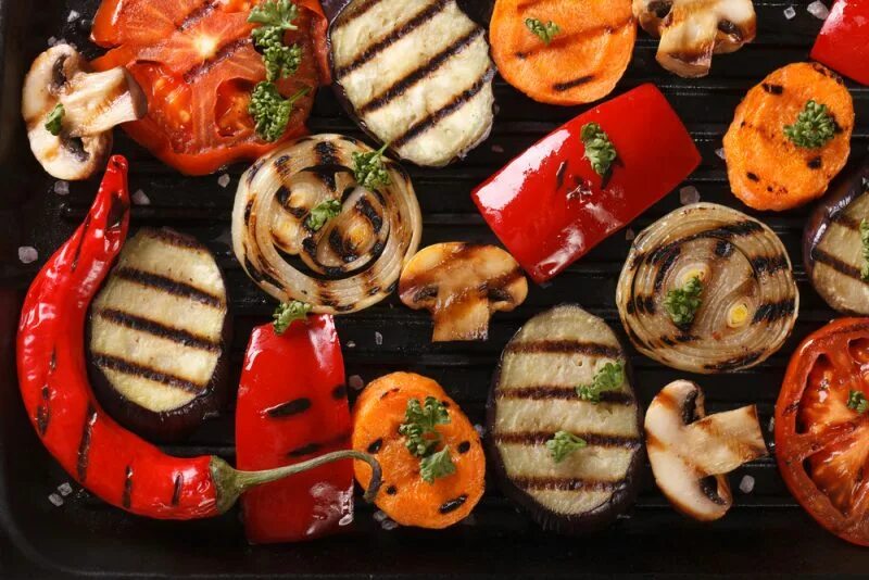 Овощи на электрогриле фото Как вкусно приготовить овощи на гриле: рецепт от Шефаркет!