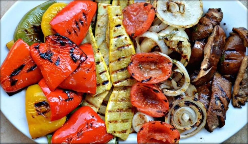 Овощи на мангале рецепты фото Balsamic Grilled Vegetables - F-Factor