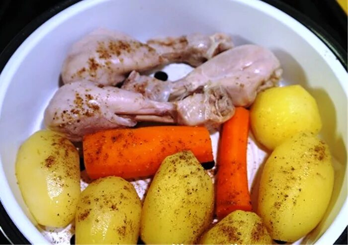 Овощи на пару в мультиварке фото Курица с овощами на пару в мультиварке - пошаговый рецепт с фото на Повар.ру