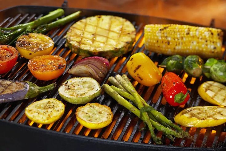 Овощи на сковороде гриль фото Cómo cocinar vegetales a la parrilla Best grilled vegetables, Grilled vegetables