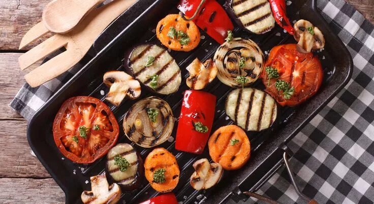 Овощи на сковороде гриль фото Verdure alla griglia: tutti i consigli per non sbagliare #LeIdeediAIA #AIA #verd
