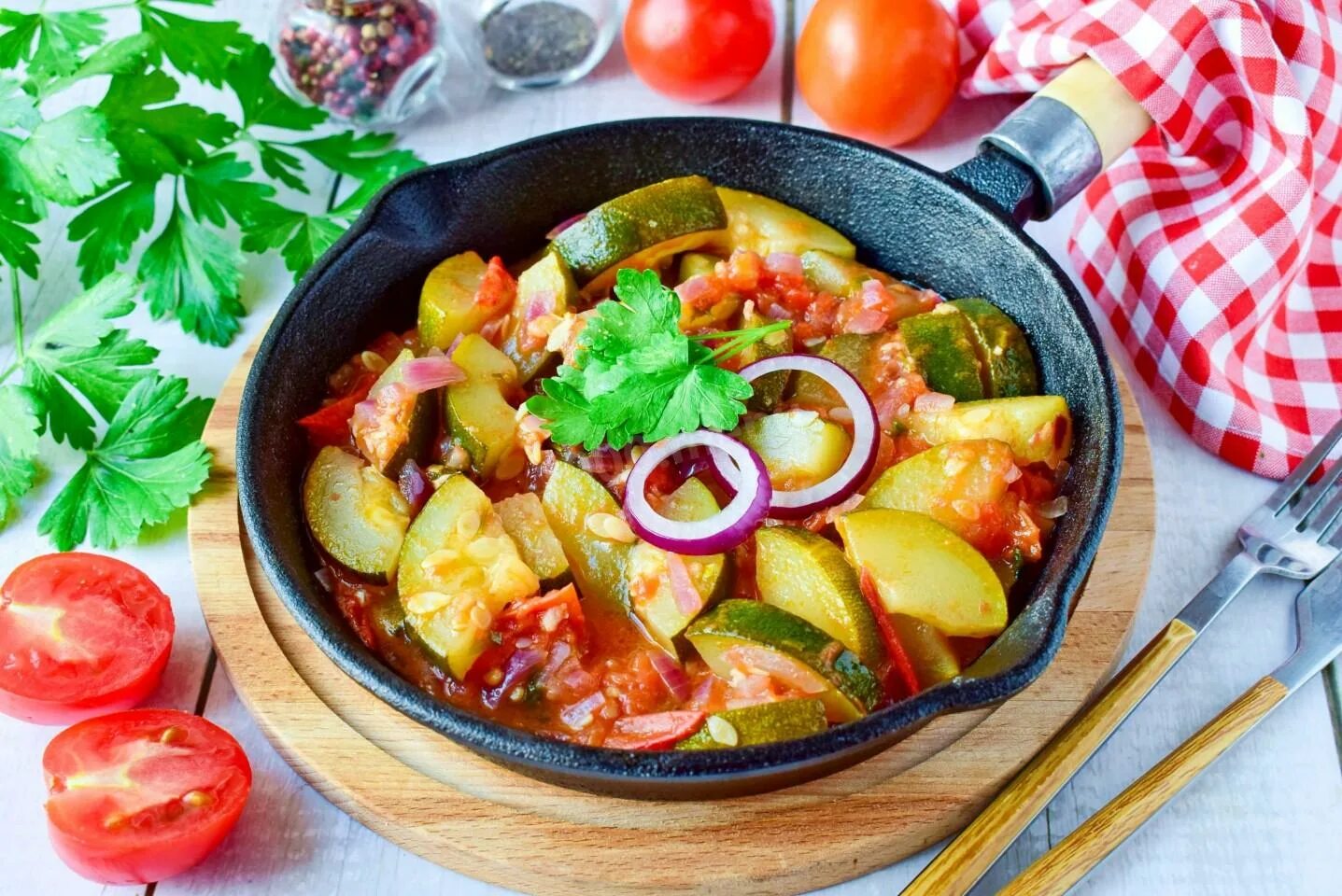 Овощи на сковороде рецепт с фото Картинки ВКУСНЫЙ КАБАЧОК С ОВОЩАМИ НА СКОВОРОДЕ