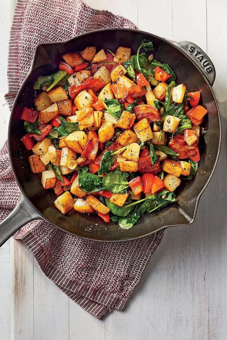 Овощи на сковороде рецепт с фото 67 Recipes Made For Cooking In Your Cast-Iron Skillet Recipes, Bacon hash, Cooki