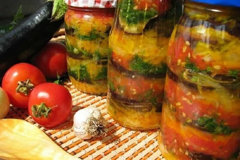 Овощи на зиму рецепт с фото Закрутки с баклажанами - Со Вкусом