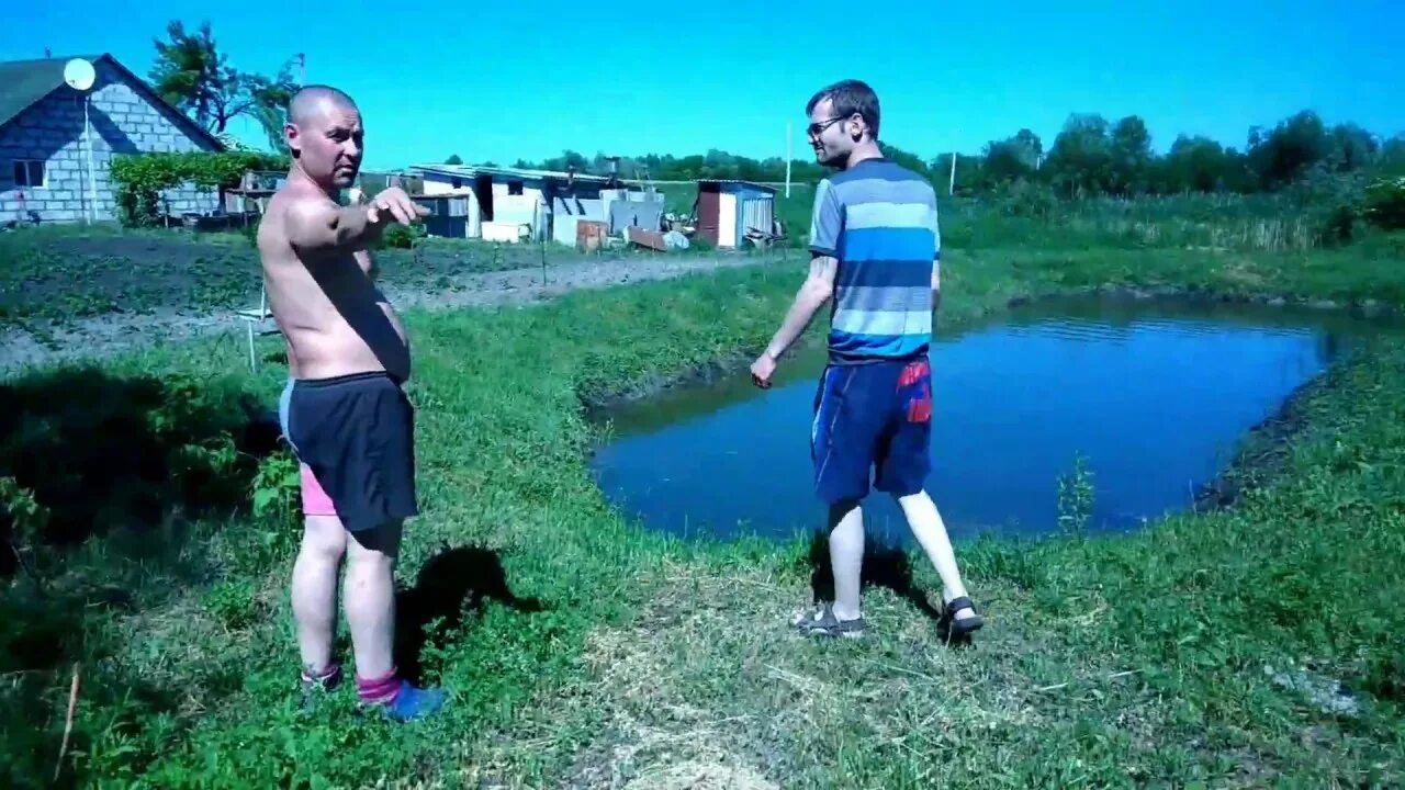 Озеро копанка краснодар фото Копанка для рыбы на даче у сестры - YouTube