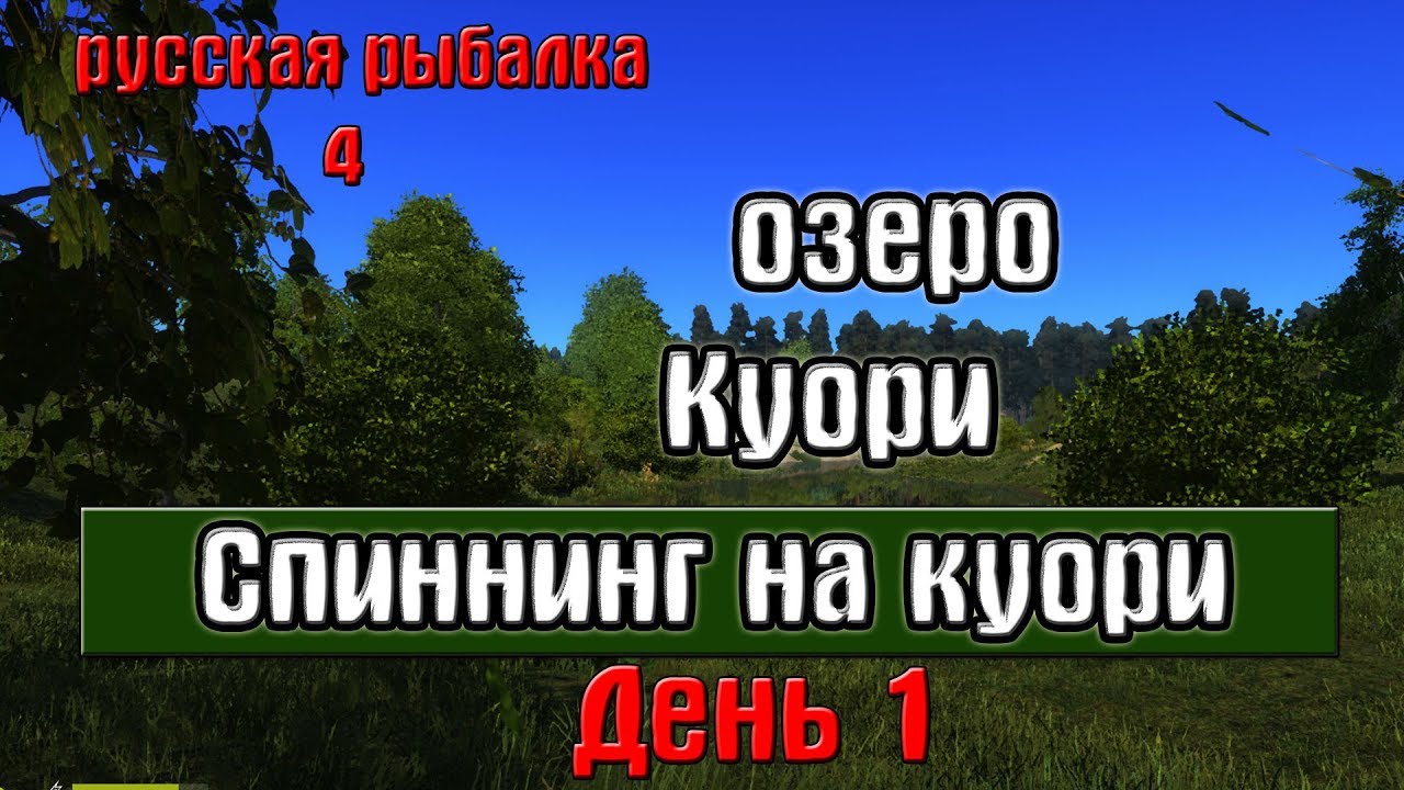 Озеро куори рр4 на что ловить Русская рыбалка 4(рр4) - озеро Куори. Ходим и плаваем по Куори. День 1. - YouTub