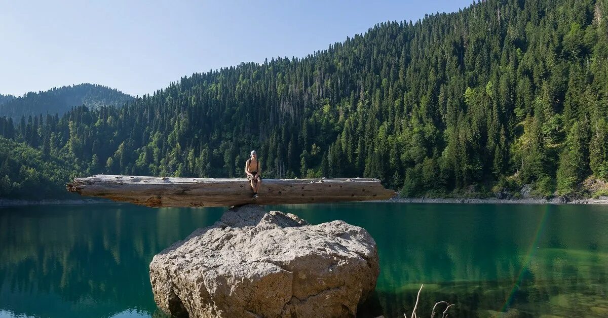 Озеро малая рица фото Абхазия, озеро Малая Рица Пикабу