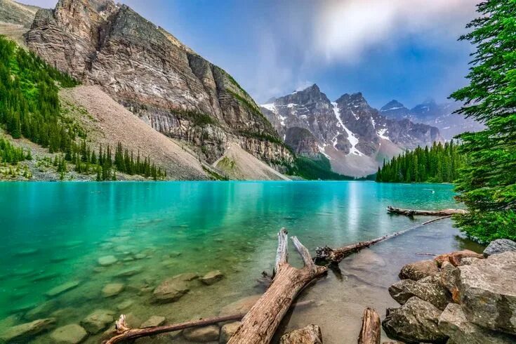 Озеро морейн фото Moraine Lake - Banff National Park, Canada OC 4000 x 2668 : EarthPorn in 2020 Ca