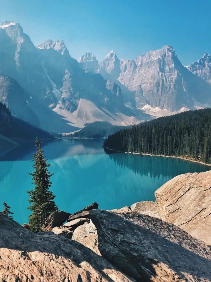 Озеро морейн канада фото Moraine Lake Озеро морейн, Пейзажи, Озера