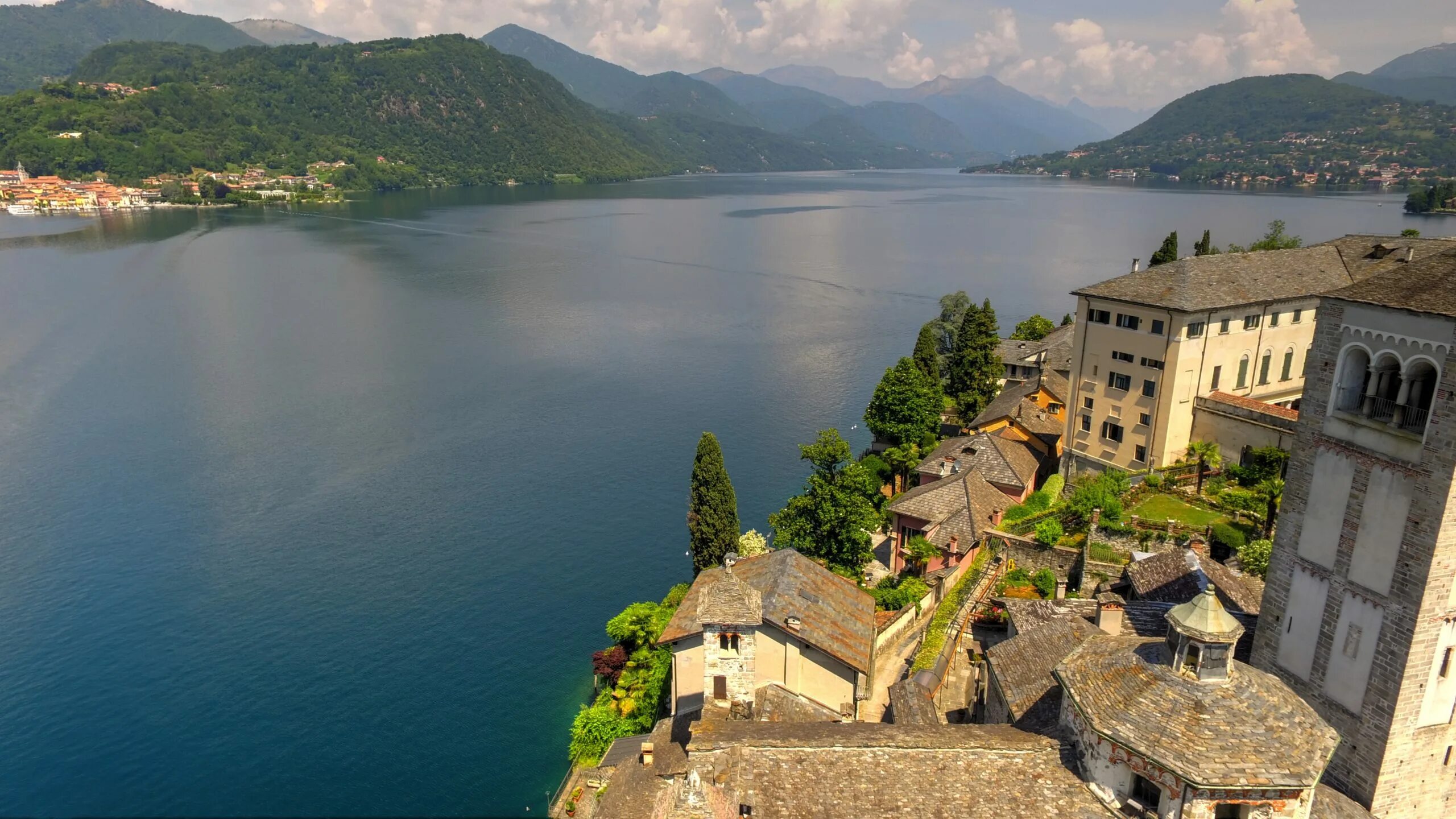 Озеро орта италия фото lago d'orta isola di San giulio - Drone Photography