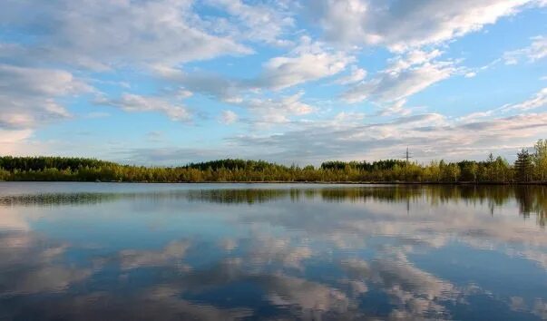 Озеро самотлор фото Озеро Самотлор. Фотография из альбома Ханты-Мансийский автономный округ - Югра -