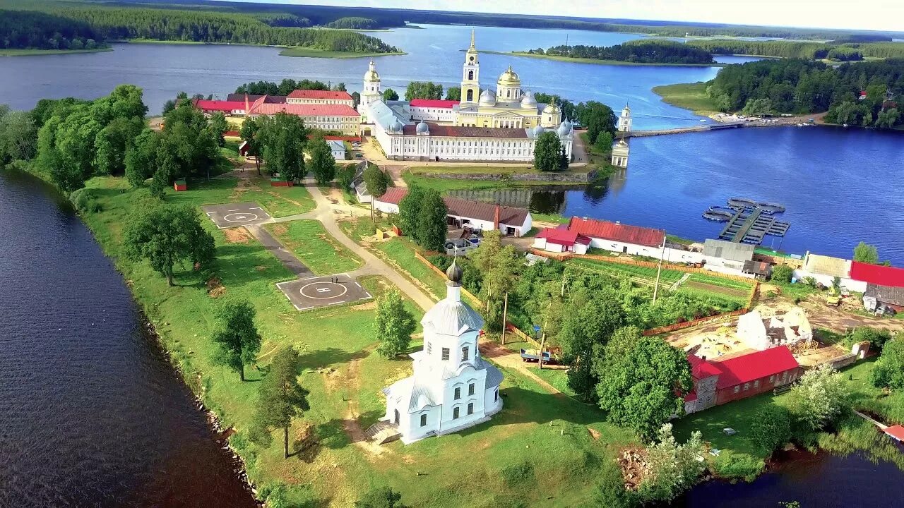 Озеро селигер отдых цены фото Селигер. Нило-столобенская пустынь. Светлица. DJI Mavic - YouTube