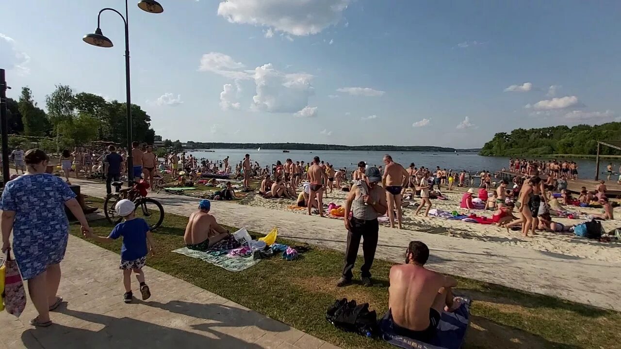 Озеро сенеж пляж фото Сенеж, озеро, пляж - YouTube